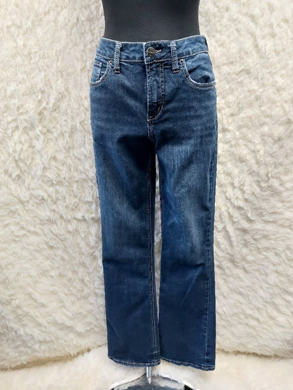 Silver Jeans Authentic Women's Curvy High Boot Denim Jeans  6x31